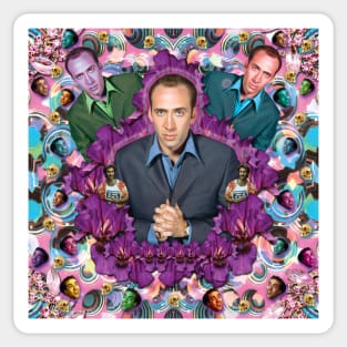 the mirror of my soul is mr. cage Sticker